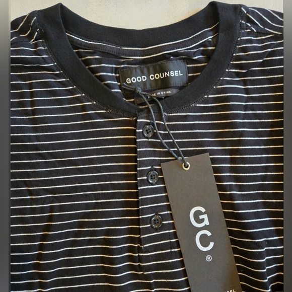 Good Counsel Men's Wanzer L/S Henley Shirt - Picture 1 of 7